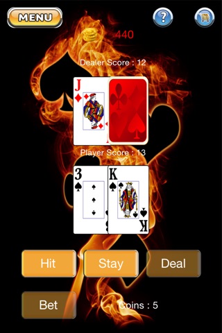 A Blazing Vegas Blackjack screenshot 2