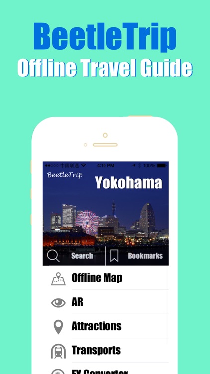 Yokohama travel guide and offline city map, Beetletrip Japan Metro JR Train and Walks