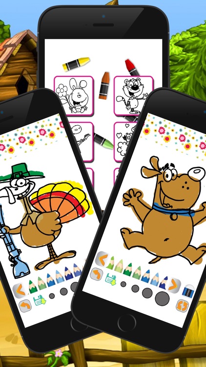 cartoon coloring page and book for kid