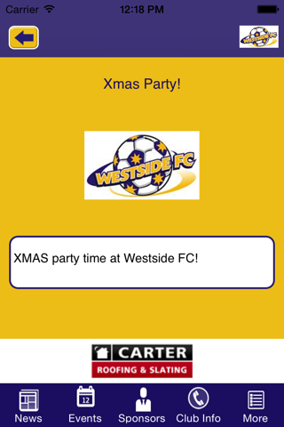 Westside Football Club screenshot 4