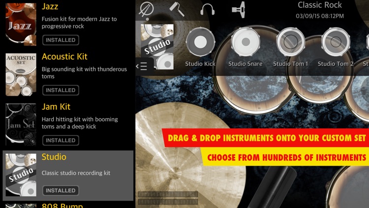 Drums XD FREE - Studio Quality Percussion Custom Built By You! - iPhone Version screenshot-4