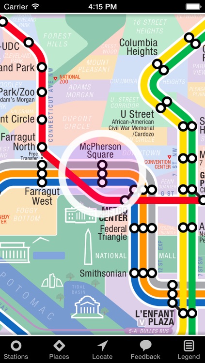 KickMap Washington DC Metro