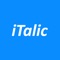 iTalic is your new text editor where you can send an italic, bold, underline or strikethrough text to your friends instantly