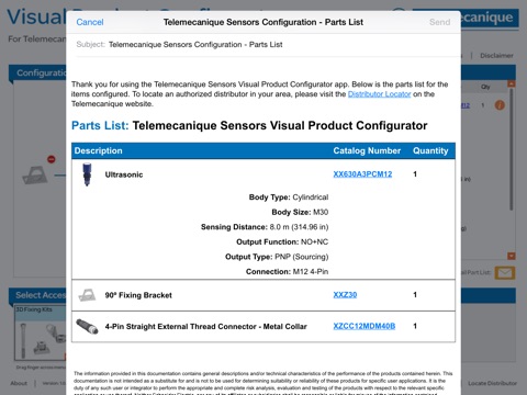 Telemecanique™ Sensors Visual Product Configurator screenshot 2