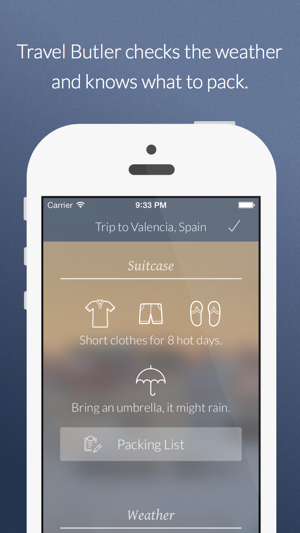 Travel Butler - Vacation Trip Planner with Weather Forecast (圖1)-速報App