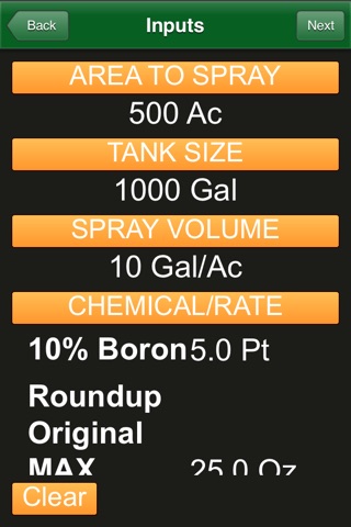 Tank Mix Calculator screenshot 2