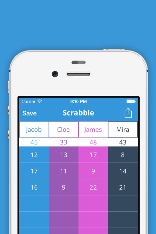 iSaveScore - Save your games scores for future play screenshot 4