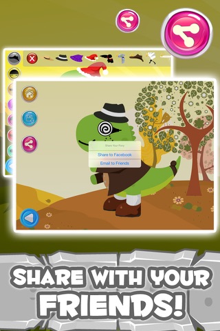 Dino Dress Up - Dress up Cute Prehistoric Dinosaurs Fun App For Kids screenshot 4
