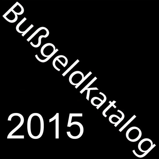 Bußgeldkatalog 2015