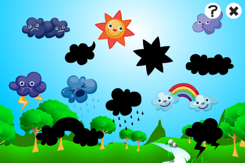 A Weather Learning Game for Children: Learn with sun, rain and clouds screenshot 3