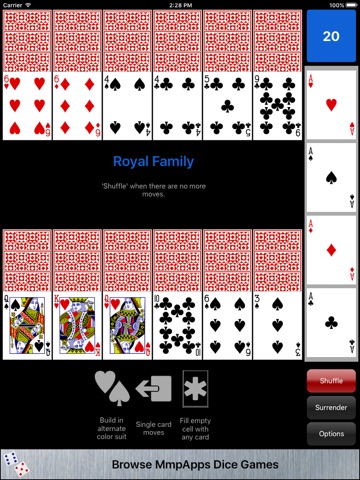 Royal Family Solitaire screenshot 2