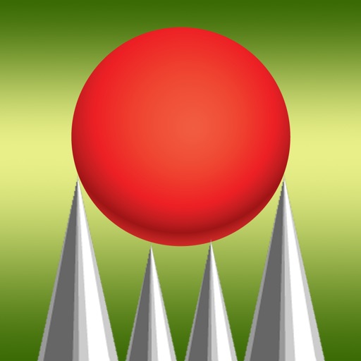 Red Bouncing Ball Pool Popper - Avoid The Spikes In This Easy Physics World (Pro) icon