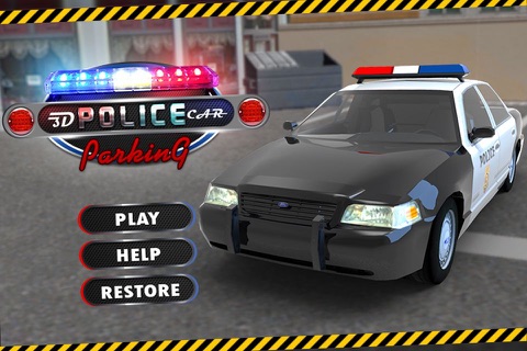 3D Police Parking - A real simulator and simulation game screenshot 3