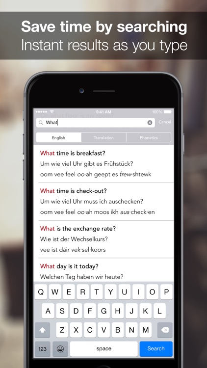 SpeakEasy German ~ Offline Phrasebook and Flashcards with Native Speaker Voice and Phonetics