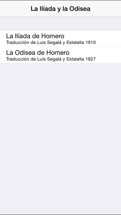 La Ilíada y la Odisea