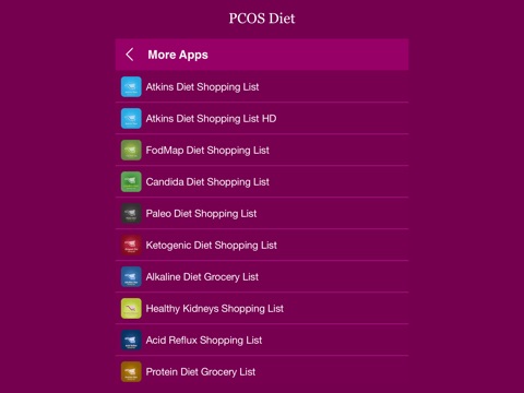 PCOS Diet Shopping List HD - A Perfect Diet Grocery List screenshot 4