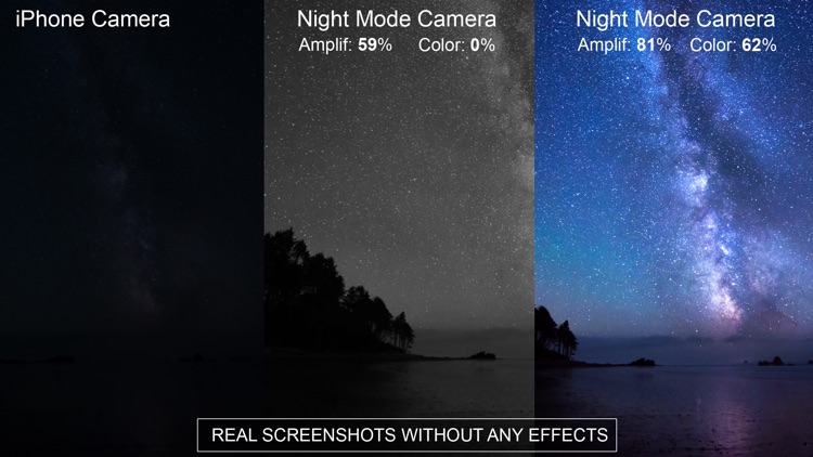 Night Vision” (Photos and Videos in low light)
