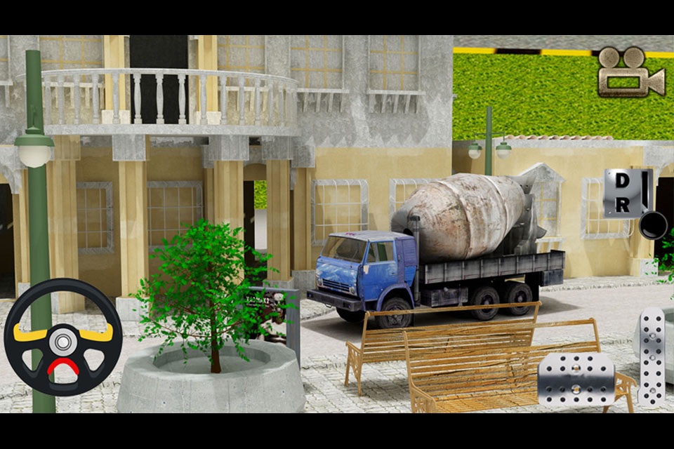 Cement Truck Parking 3D Simulator - Big Rig Construction Car Driving Test Game screenshot 3
