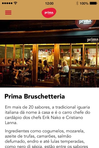 Prima Bruschetteria screenshot 2