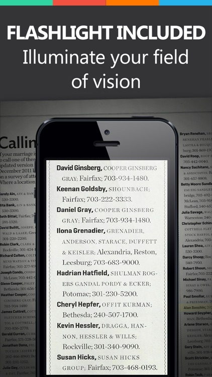 Magnifying Glass Reader with Light for iPhone