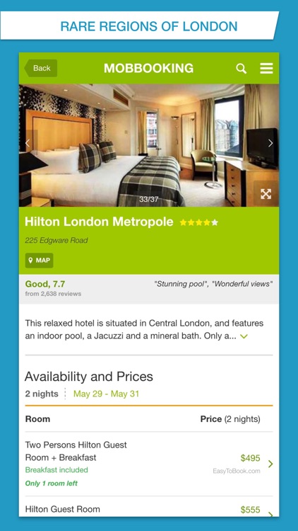 MobBooking - Mobile Hotel Reservations