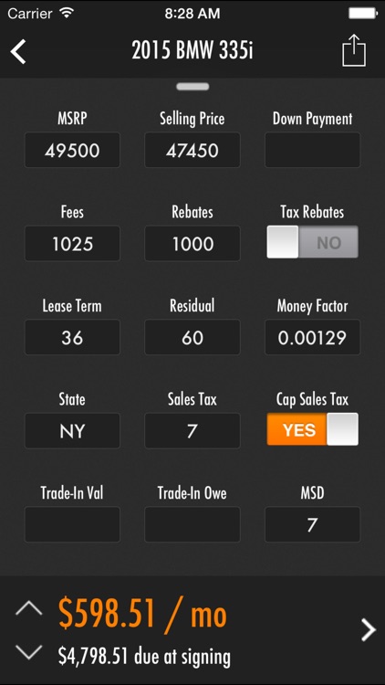 Leasematic - Auto/Car Lease & Loan Calculator screenshot-4