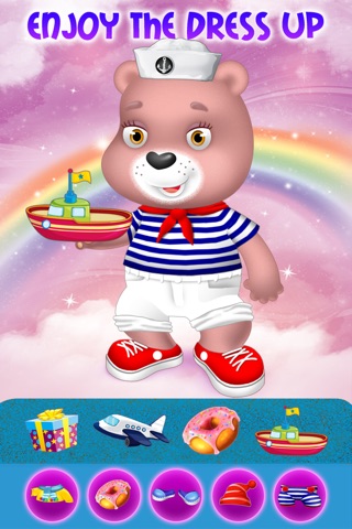 Copy and Care For My Cute Little Rainbow Bears - Educational Fashion Studio Dress Up Free Game screenshot 3
