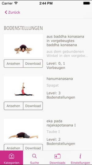 Yoga Asana Video Lexikon(圖2)-速報App