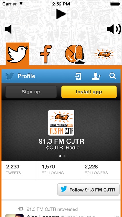 91.3 FM CJTR Regina Community Radio App