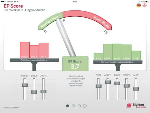 EndoPredict screenshot 2