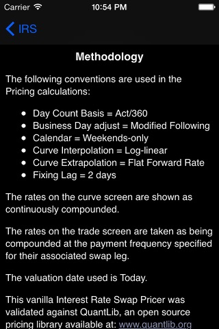 Interest Rate Swap Pricer screenshot 3