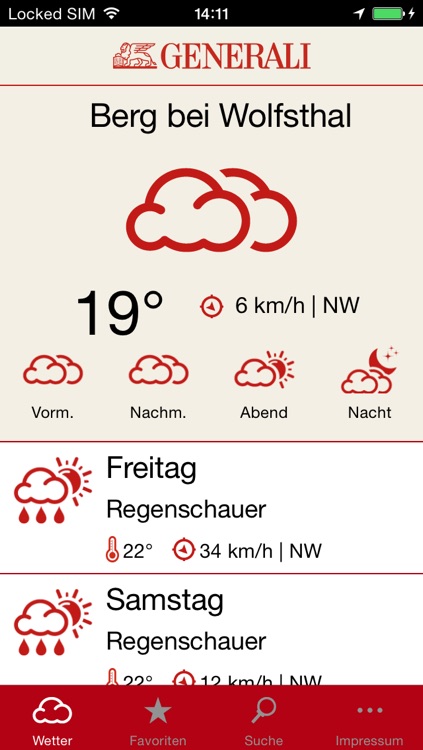 Generali Unwetter App