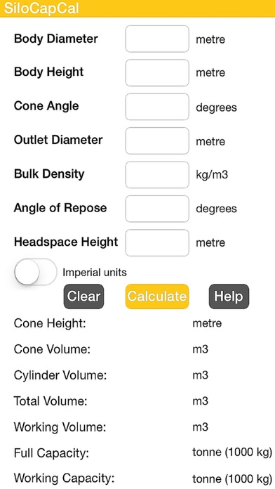 How to cancel & delete SiloCapCal - Silo Capacity Calculator from iphone & ipad 1