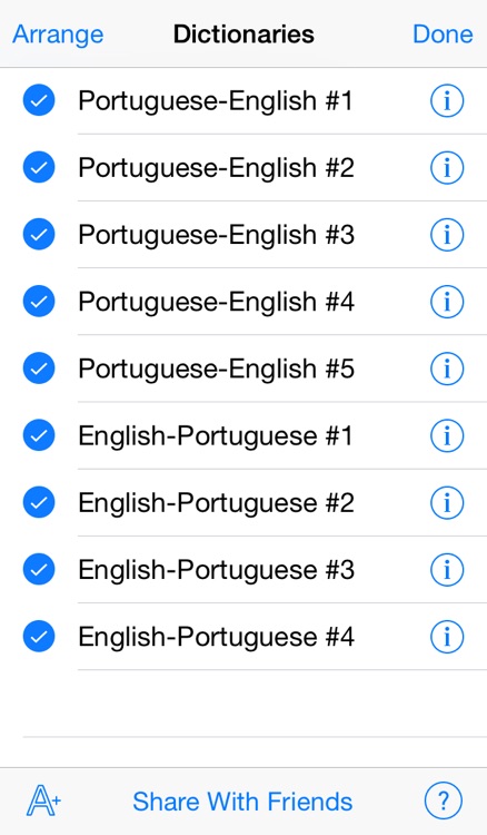QuickDict Portuguese-English screenshot-4