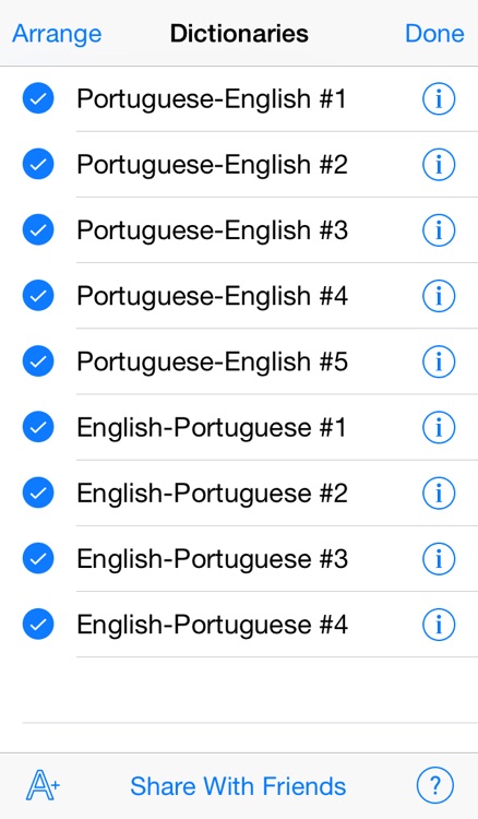 QuickDict Portuguese-English screenshot-4