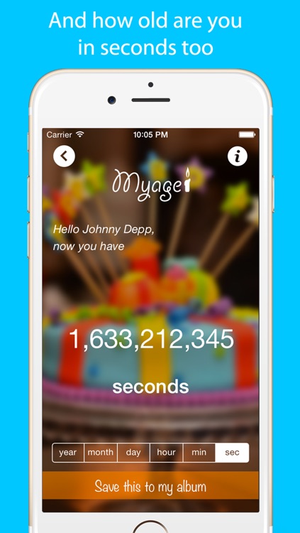 MyAge App Calculate your age screenshot-3