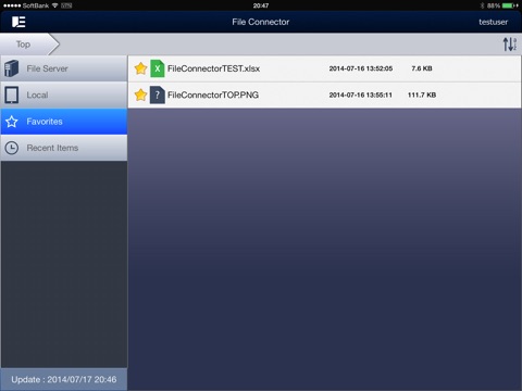 FileConnector(iPad版) screenshot 2