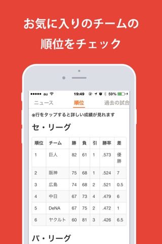 プロ野球の一球速報とニュースを見るなら / YaQ screenshot 2