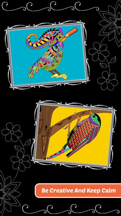 Love Birds Art Class: Adults Coloring Book