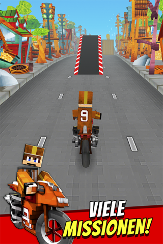 Super Bike Runner - Free 3D Blocky Motorcycle Racing Games screenshot 4