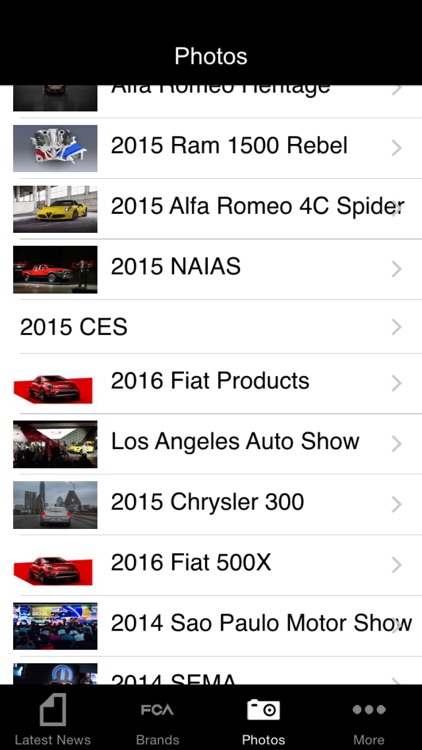 FCA US Media Site App