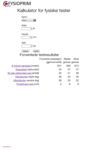 FYSIOPRIM Kalkulator(圖1)-速報App