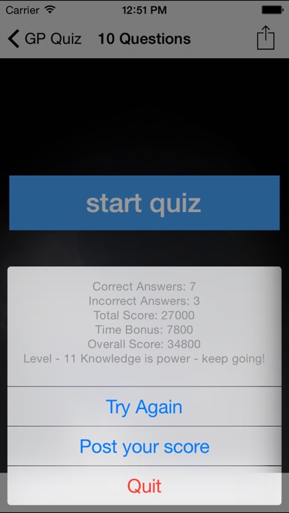 GP Quiz lite