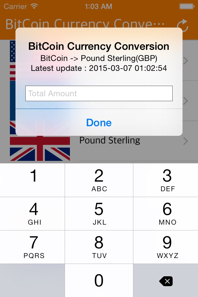 BitCoin Pro - Realtime Bitcoin Currency Convertor screenshot 3