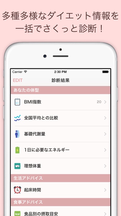 すごいダイエット診断 screenshot1