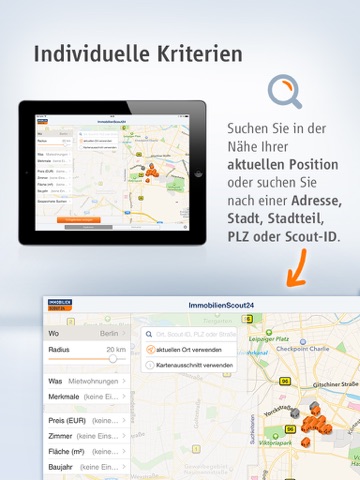 Immobilien Scout24 for iPad screenshot 2