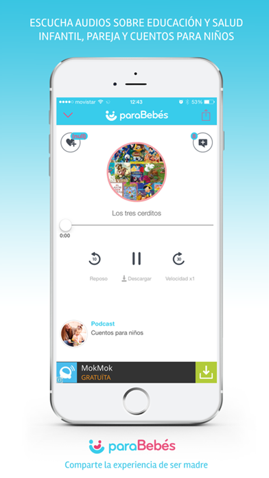 How to cancel & delete paraBebés Audios from iphone & ipad 4