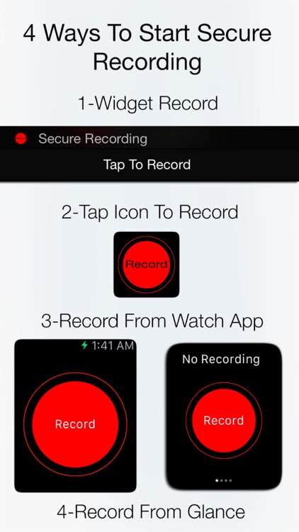 Secure Recording Watch