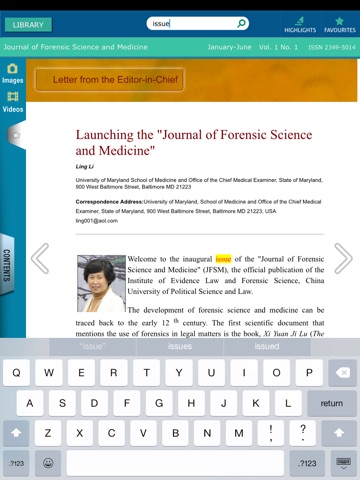 Journal of Forensic Science and Medicine screenshot 3