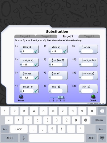 Maths Workout - Substitution screenshot 3